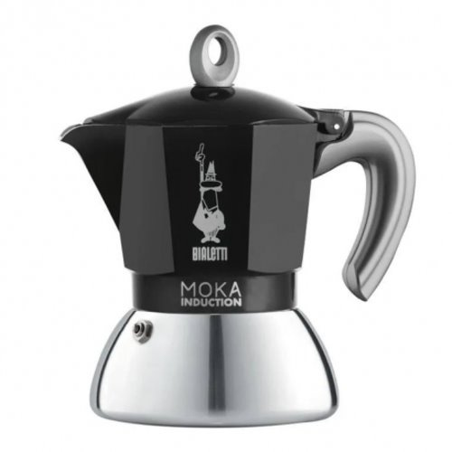 NEW MOKA INDUCTION BLACK 2 CUPS