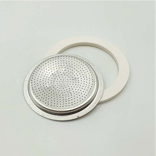 1 SILICON GASKET + 1 FILTER 1 CUP NEW MOKA INDUCTION / MINI EXPRESS INDUCTION