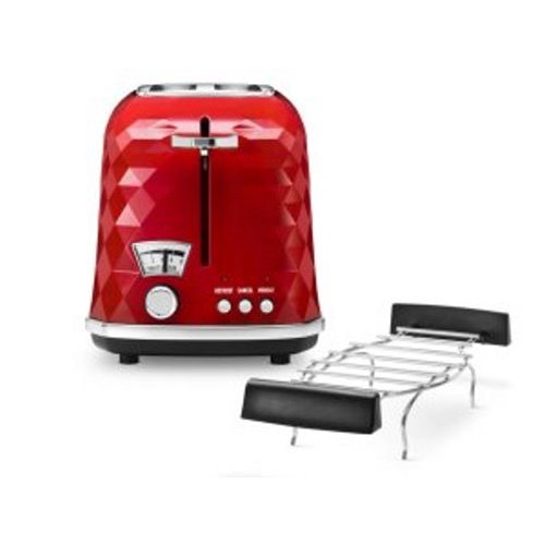 toaster 900 – – – tranches – contrôle electronique – plastic rouge