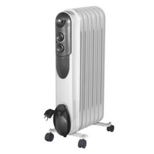 Oil-filled Heater 7 fins3 power settings Adjustable thermostatSafe and easy t