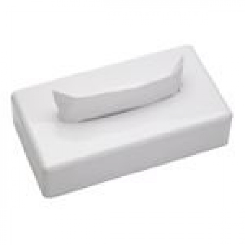 Accessoire Hygiène SANIBOX boîte mouchoirs rect. blanche