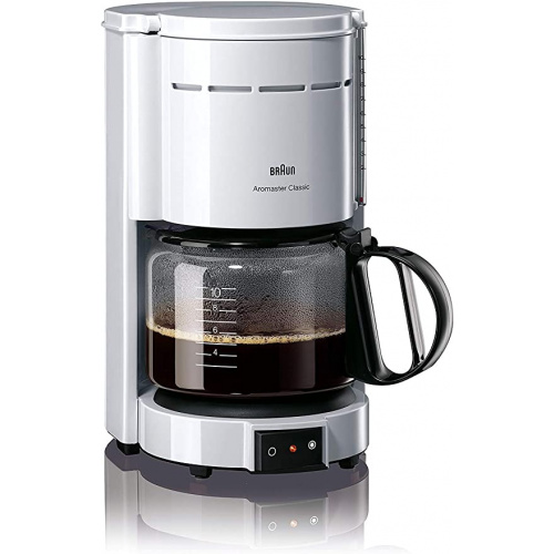 Aromaster Classic 1000W, 10 CUPS, WHITE, GLASS JUG, OPTIBREW SYSTEM + AUTO OFF