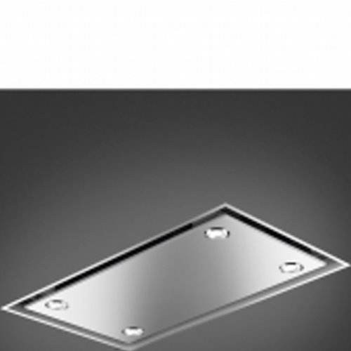 Hotte plafond – 90 cm – commandes électroniques + télécommande – éclairage 4 LED