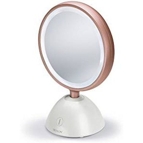 Miroir Beauté Eclat Ultime : Compact et sans fil, Lumière LED intégrée ; Inclina