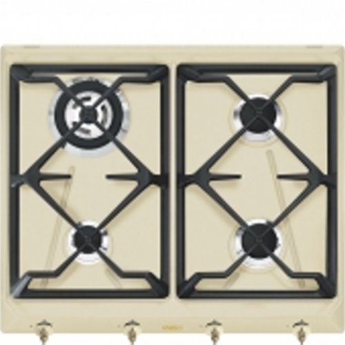 Table gaz “Coloniale” – 60 cm – 4 brûleurs gaz dont 1 ultra-rapide de 3,3 kW –