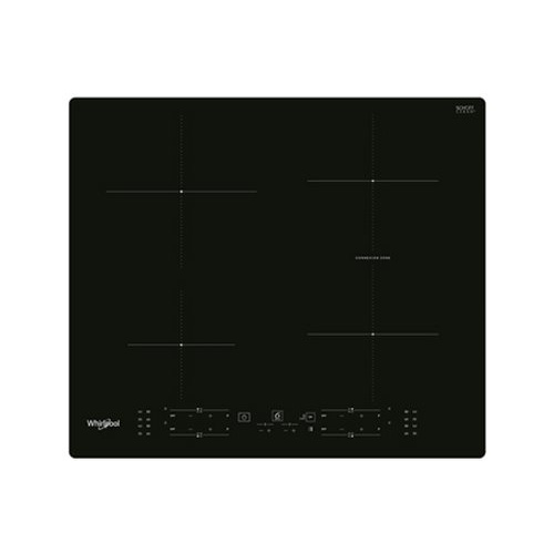 Table induction, noir, 60cm, 4 zones dont 1 bridge ConneXion Zone, 4 boosters, a