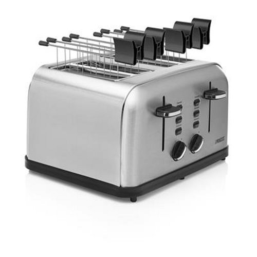 Toaster Steel Style 4 Acier inoxydable – 4 fentes courtes