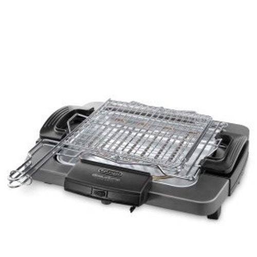 GRILL 1900W, double pivoting wire-rack in stainless steel