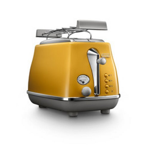 GRILLE PAIN 2 slice + bun warmer yellow toaster