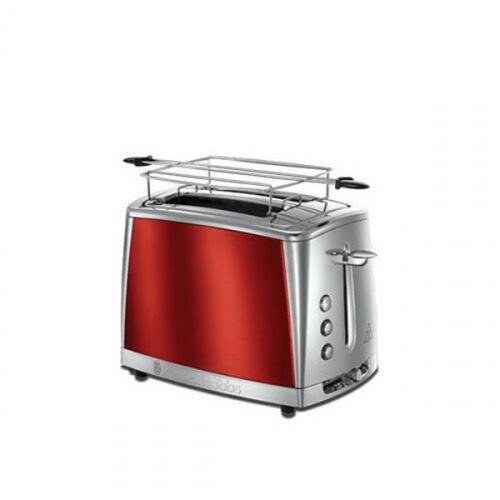 Toaster Luna Rouge Solaire – 2 fentes –  réch. Viennoiserie