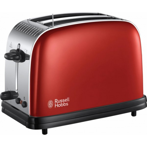 Toaster Colours Plus rouge – 2 fentes, réch. Viennoiserie