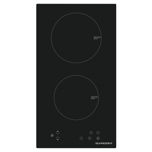 30 CM INDUCTION DOMINO TOUCH CONTROLS    BLACK