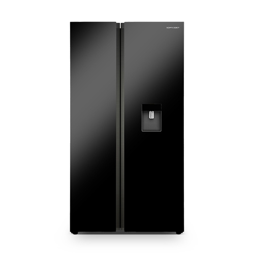 SIDE BY SIDE – NO FROST – F CLASS – 503 L – BLACK COLOR – WATER DISPENSER – LED