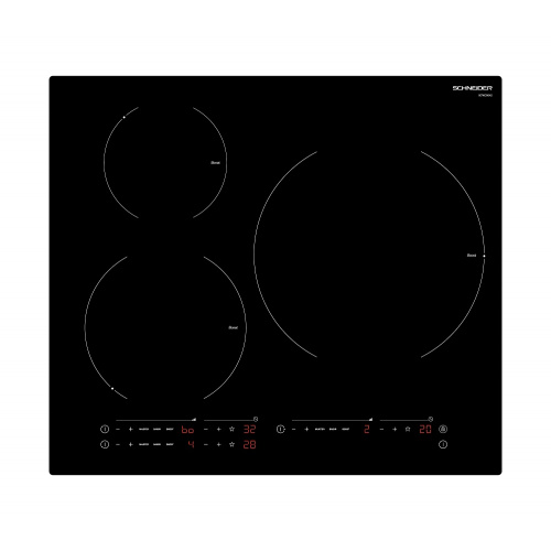 INDUCTION HOB 3 ZONES 60 CM 7400W TOUCH CONTROLS
