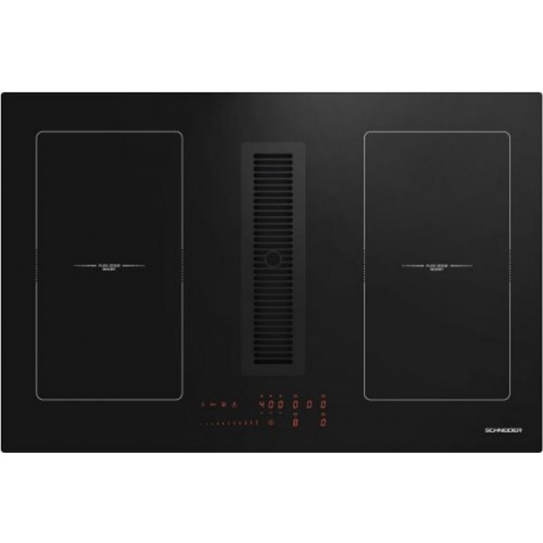 78 CM, INDUCTION HOB, WITH INTEGRATED HOOD  7400W FLEX + 2 ZONES  650M3/H – F CL