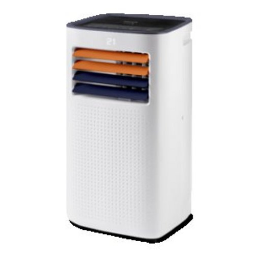 AC 9000 CH –  Climatiseur mobile réversible blanc & bleu & orange 2 600 W