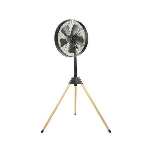 FOREST – Ventilateur sur pied métal noir & bois diam. 40 cm