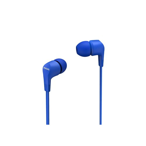 Compact in-ear with mic 8.6mm driver, fl bleu