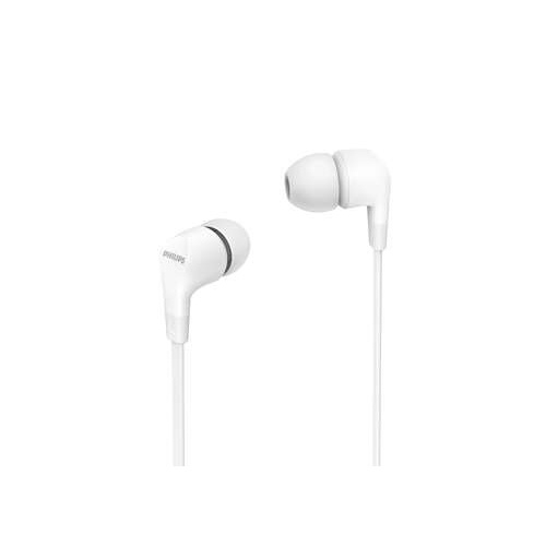 Compact in-ear with mic 8.6mm driver, fl blanc
