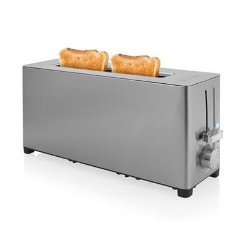 Grille-pain inox – 1 longue fente
7 niveaux de brunissage – 1050 W