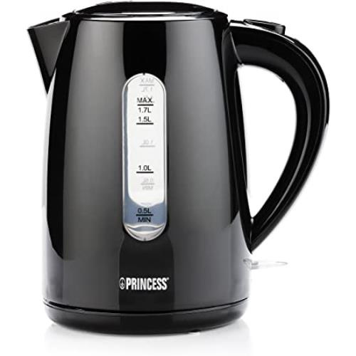 Bouilloire électrique Princess 236017 – Volume 1,7 l – 2 200 W – Noir