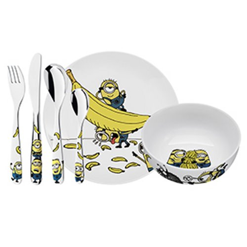 Set enfant 6 Pcs Les Minions Ass Bol Couv.