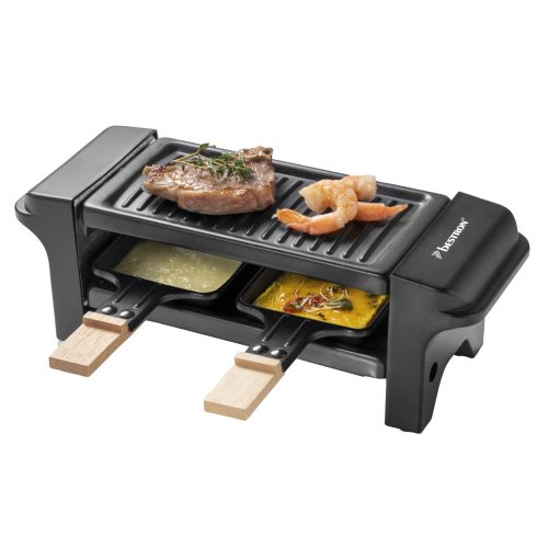 Gril Raclette 2 Personnes noir bois