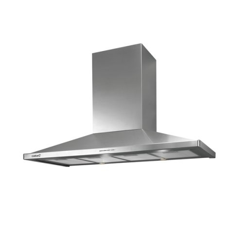 Hotte murale pyramidale inox 120cmPanneau controles electronique3 niveaux (2+