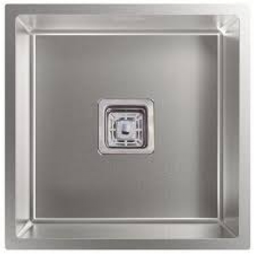 Évier carré inox 44x44xmInstallation en 50cmProfondeur 20cmAcier inox AISI 30