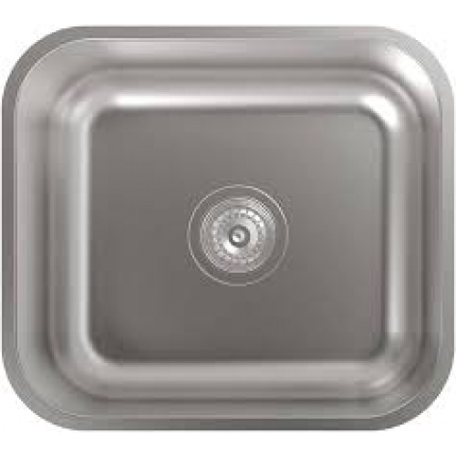Évier carré inox 48x43cmInstallation en 60cmProfondeur 18cmAcier inox AISI 30