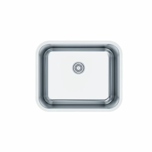 Évier carré inox 53,3×43,3cmInstallation en 60cmProfondeur 20cmAcier inox AIS