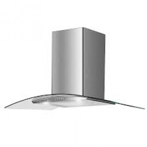 Hotte murale verre inox 90cmPanneau controles electronique3 niveauxCapacité: