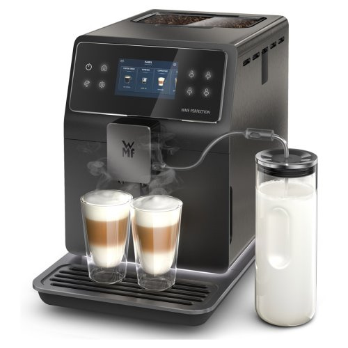 Robot Café Perfection 18 boisson 16 util Pot à lait Noir