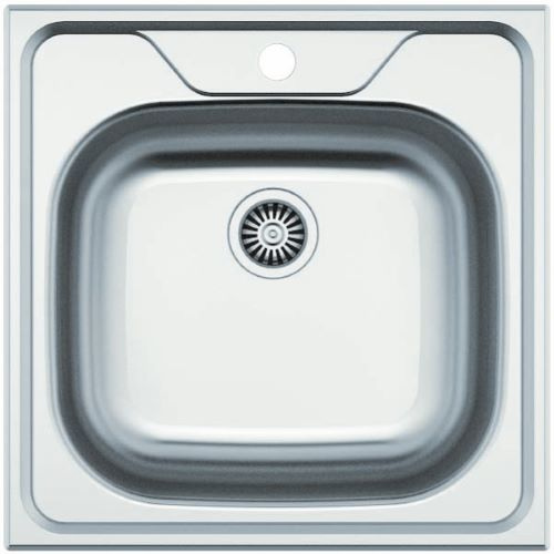Évier carré inox 46,5×48,5cmInstallation en 45cmProfondeur 16,5cmAcier inox A