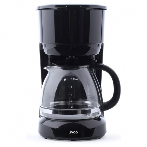 Cafetière 6T 0L75 Filt.Permanent Noire