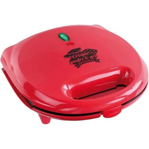 Croque Gaufre 2 Gaufres Gril Croq.Mr Rouge
