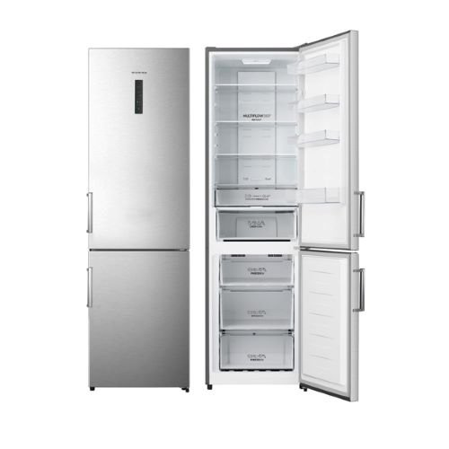 Finition : Finition en acier inoxydable, Réfrigérateur combiné Total No Frost 2m