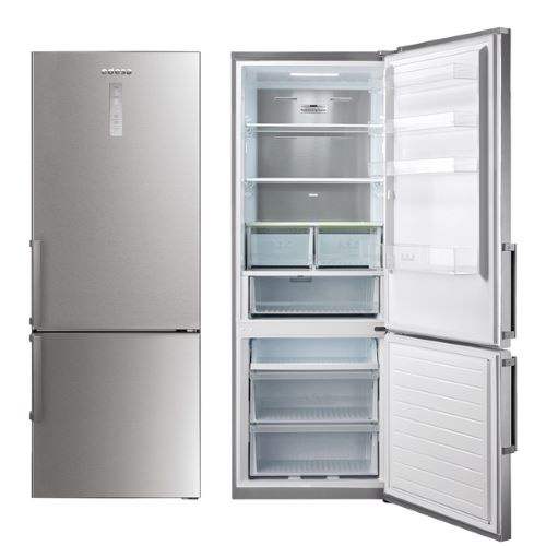 Refrigerateur combi 1.88m et 70cm large en inox No froostCapacité: 435L (316+11