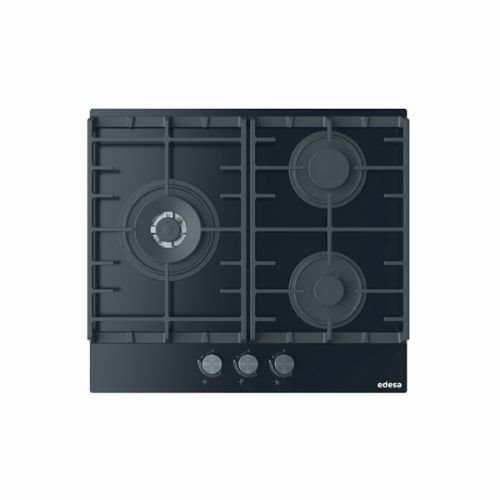 Finition : Finition en verre noir, Plaque de cuisson au gaz butane avec 3 feux,