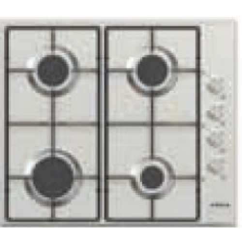 Plaque gas 4 feux pour gas ville2 grilles independantes en enamelPuissance max