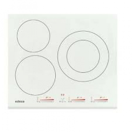 Table de cuisson à induction avec flotte biseautée, 3 spots