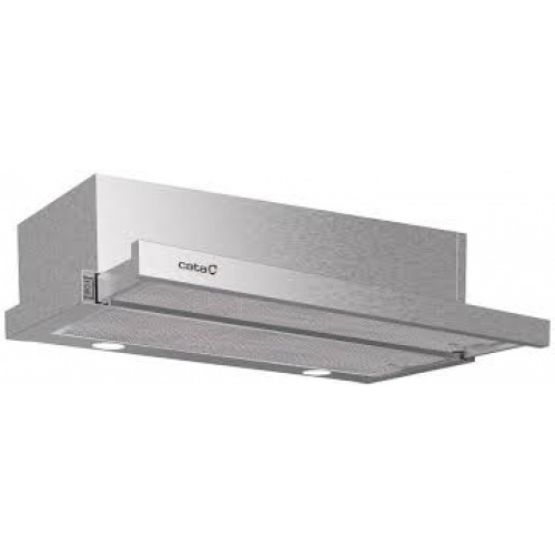 Hotte tiroir inox 70cmPanneau controles mécanique2 vitessesCapacité: de 150 a