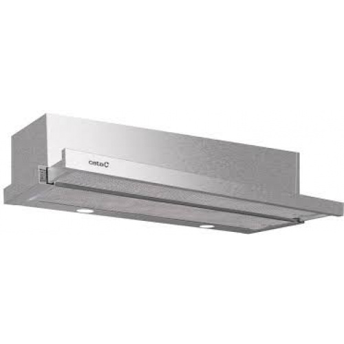 Hotte tiroir inox 90cmPanneau controles mécanique2 vitessesCapacité: de 150 a