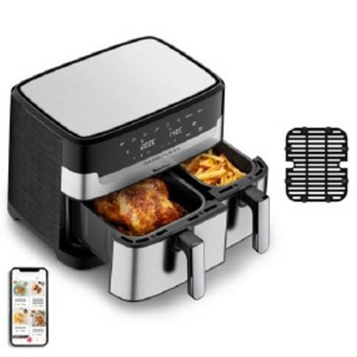 Friteuse Air Dual Easy Fry & Grill,3L Acier