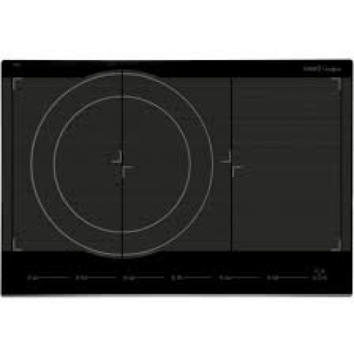 Plaque induction 77cm 6 zones: 6 zones de 23,7x18,9cm, 1 zone modulaire flex de