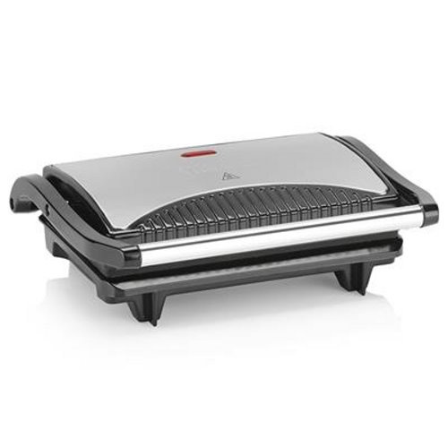 Gril viande/panini Tristar GR-2846 – Revêtement antiadhésif – Couvercle en acier