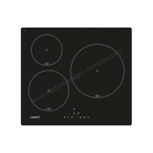 Plaque induction 3 zones (28cm/21cm/16cm)Contrôles tactiles avec bip sonore Fo