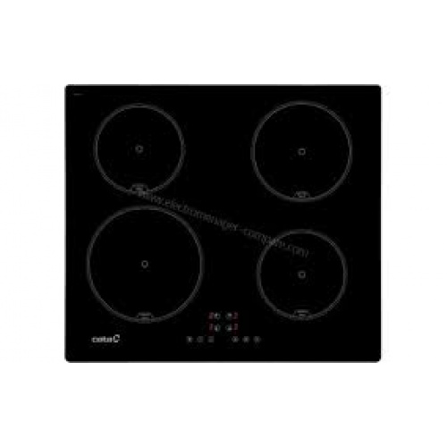 Plaque induction 60cm 4 zones (21cm/18cm/16cm/16cm)Contrôles tactiles avec bip