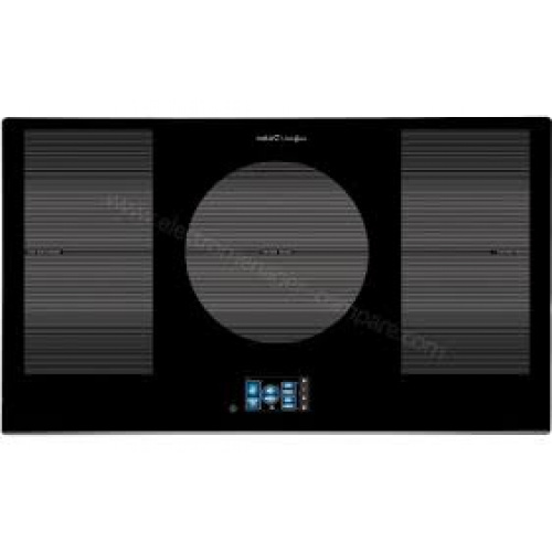 Plaque induction 90cm 5 zones: 4 zones de 21x20cm, 1 zone de 30cm diametre, 2 mo