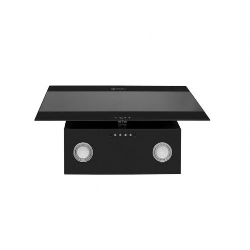 Verticale 60 cm (fût fourni), Verre noir, Boutons, classe B, 2 Led, 647m3,h max,